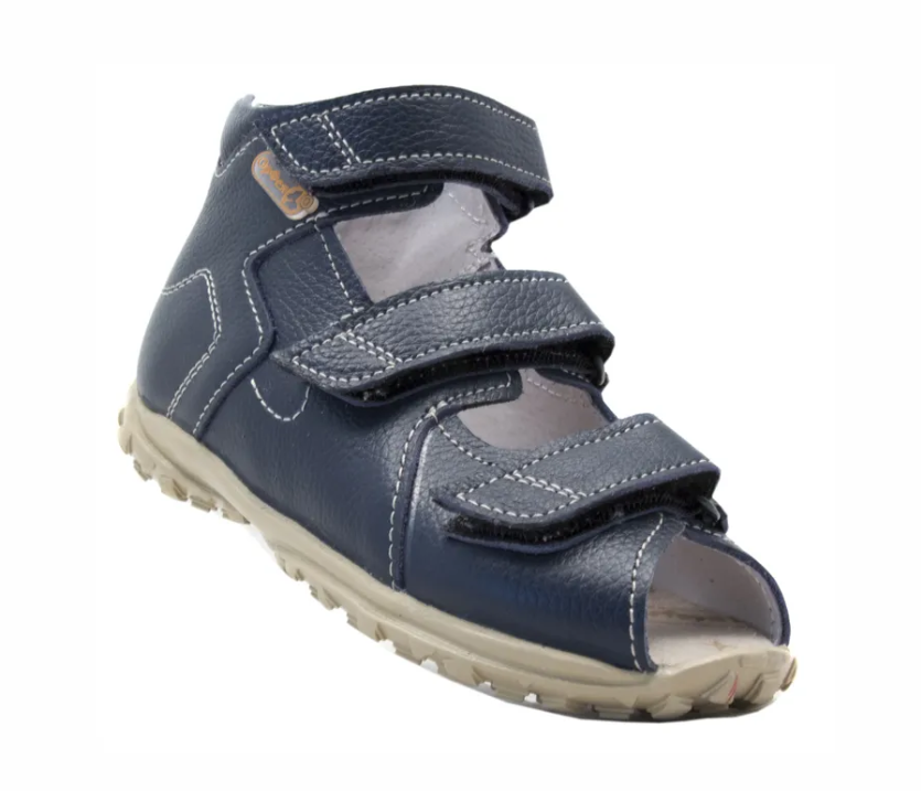 Сандалии  с открытым носом Б4-124-224-000-1 цвет т.синий фото 1