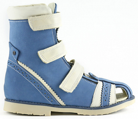 Сандалии ортопедические  с закрытым  носом цв.синий 2217 КП/в фото 1