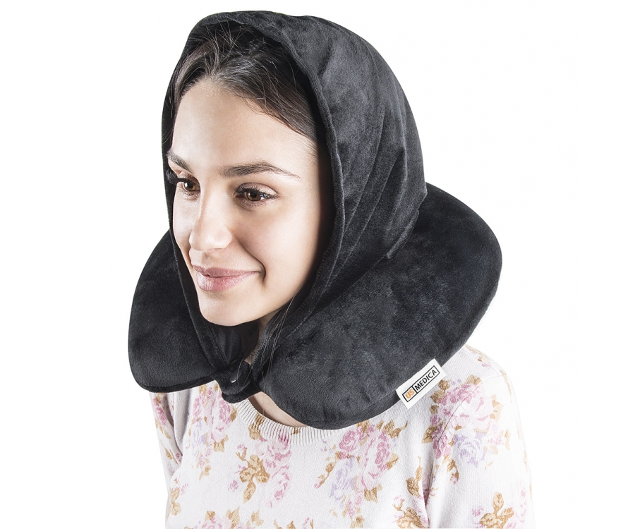 Подушка с капюшоном для путешествий взрослая US-A Plus фото 2