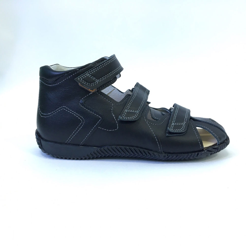 Сандалии детские с закрытым носом Б4-224-302-000-1 цвет черный фото 3