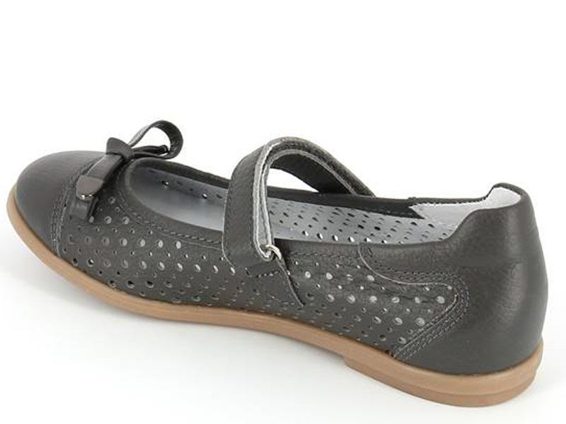 Туфли школьные для девочки 30001/3-КП-721 (серый) фото 2