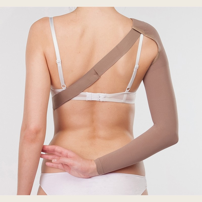 Компрессионный рукав удлиненный  с креплением на плечо 2 класса арт.523 фото 2