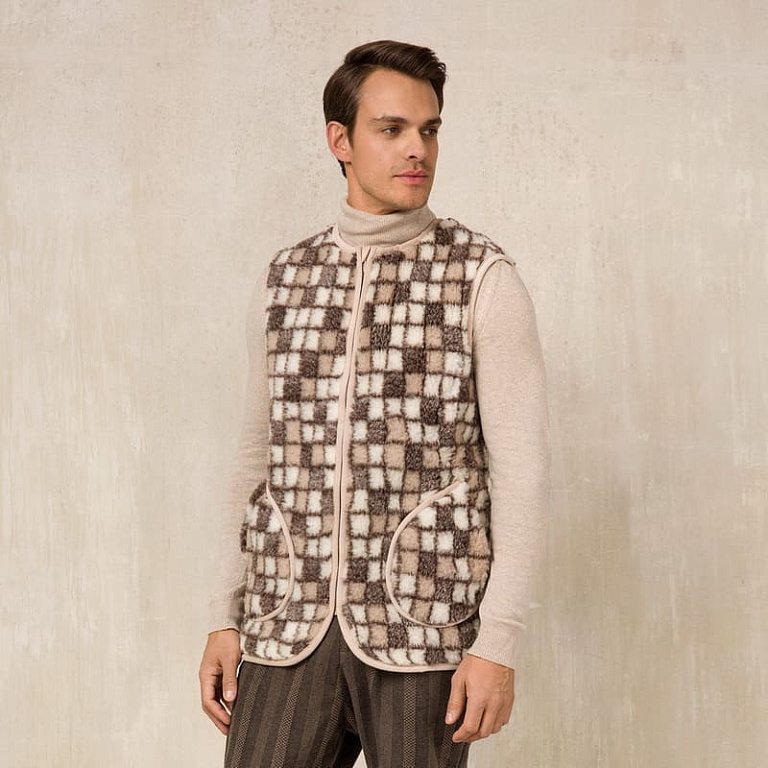 Жилет меховой Woolhouse Бари, шерсть 100%, для женщин и мужчин фото 3