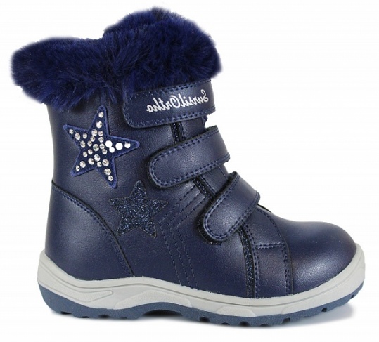 Ботинки зимние для девочки синие А45-092  фото 5