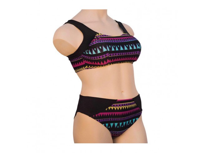 Комплект купальный Геометрическая полоска К0876 П164 фото 1