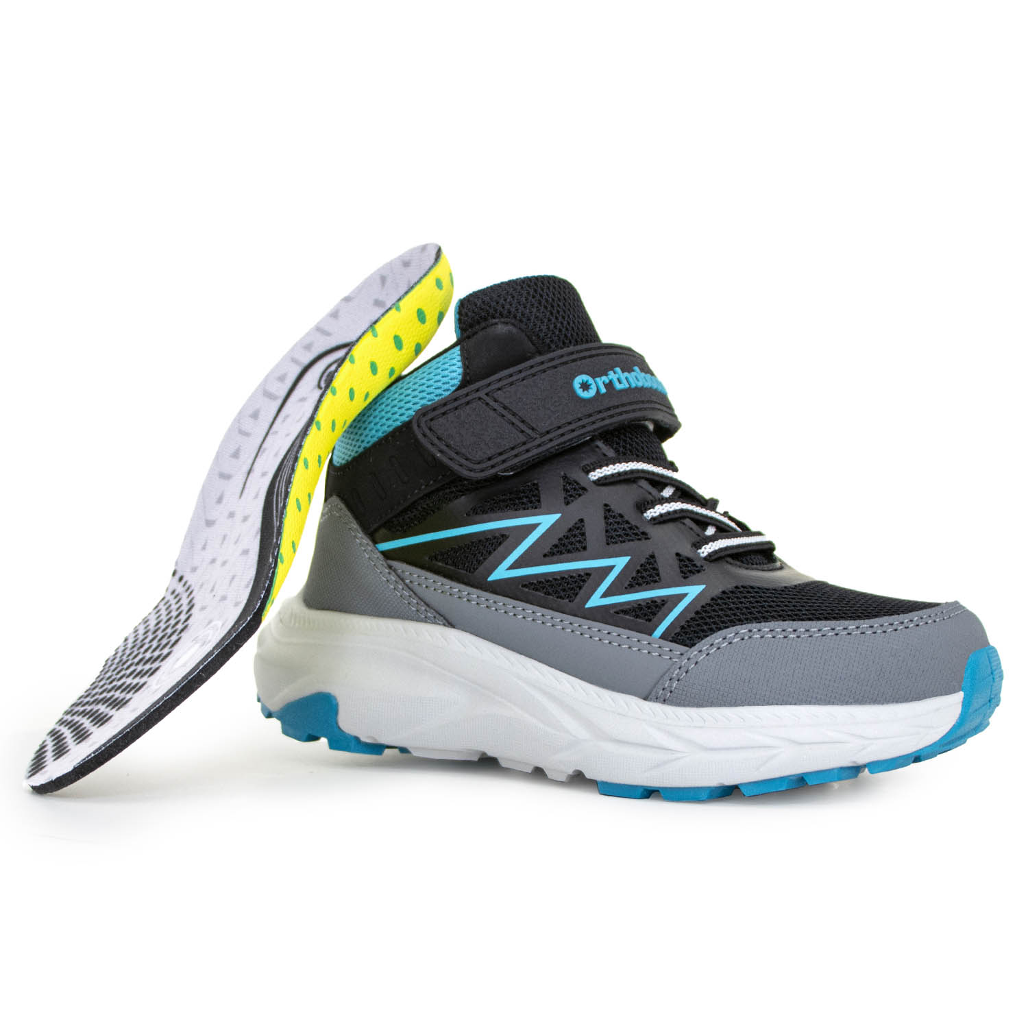 Ортопедическая обувь Orthoboom кроссовки 30245-11 черно-голубой фото 2