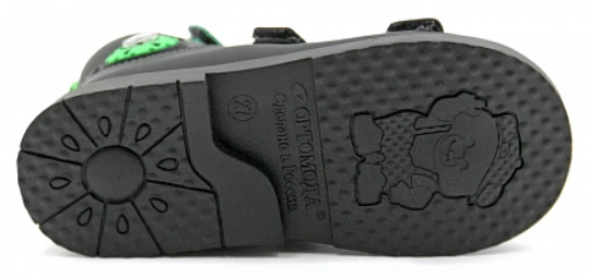 Сандалии ортопедические  с открытым носом цв.черный 2208-Х-007 ДЦП фото 6