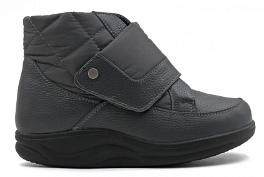 Ботинки ортопедические женские зимние Ортомода 82383-Х-504-24 СД черные увеличенной полноты фото 5