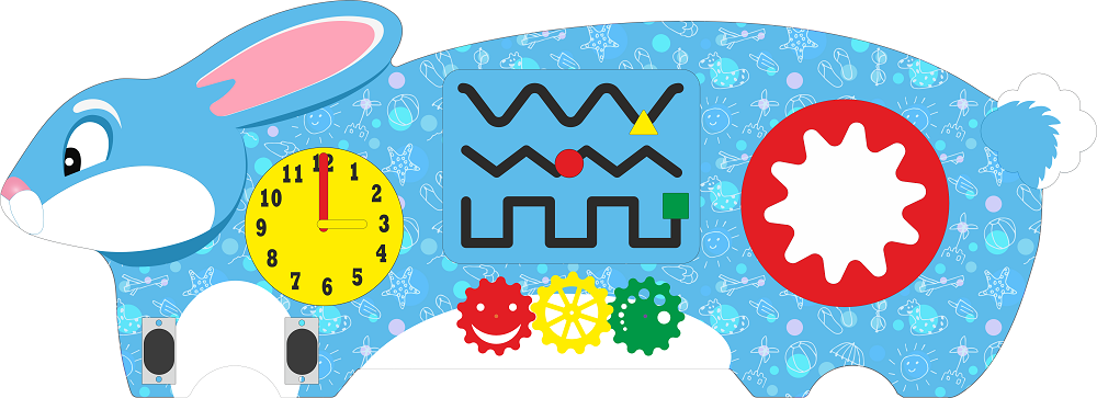 Бизибор Заяц, серия Животные ростовые, 88х32см фото 1