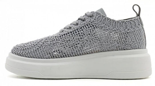 Кроссовки ортопедические женские текстильные Ортомода ML004-02-15-TU увеличенной полноты серые фото 4