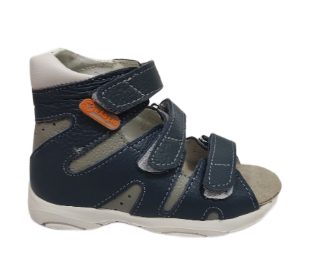 Сандалии ортопедические детские с открытым носом Орфея Б2-166-219-037-1 кожаные с жестким задником фото 3