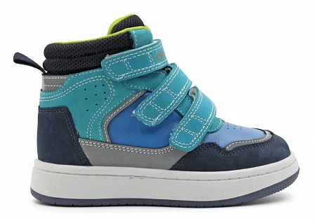 Ботинки ортопедические детские демисезонные Ортомода 42026-Х-605 голубые с высоким берцем фото 2