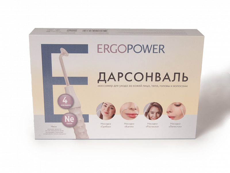 Аппарат для дарсонвализации "Ergopower" ER-804 (4 насадки) фото 4