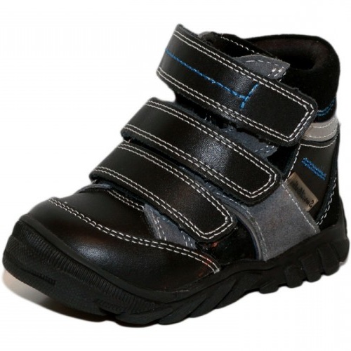 Ботинки осенние чер/сер 12-003 фото 1