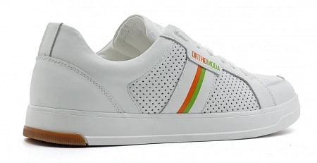 Кроссовки ортопедические мужские кожаные Ортомода 97308-Х-005 К белые увеличенной полноты фото 3